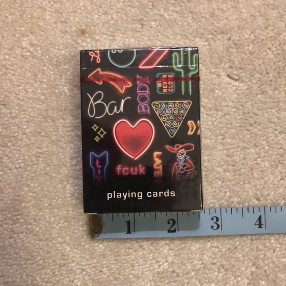 NWT Limited Edition FCUK French Connection Branded Playing Cards - Picture 7 of 9